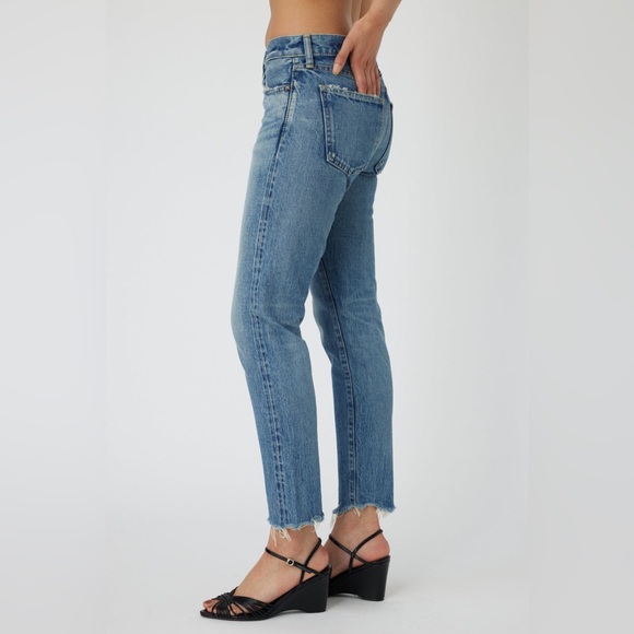 MOUSSY VINTAGE MV 111 Light Blue Naval Tapered-Mid Jeans Size 25 - Picture 3 of 12